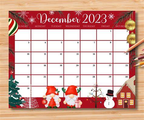 calendar for christmas