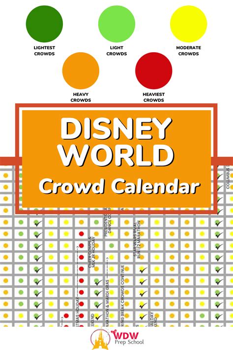 disney crowd calendar