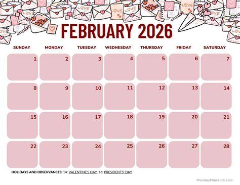february 2026 calendar