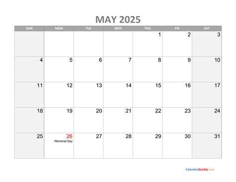may 2025 calendar with holidays