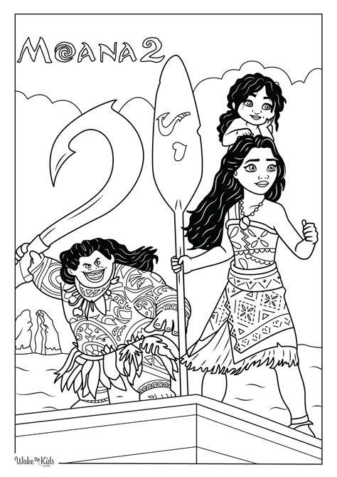 Print Moana Coloring Pages