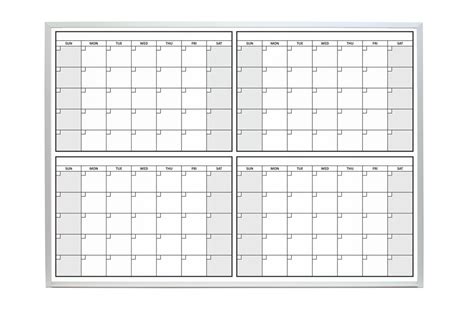 Printable 4 Month Calendar