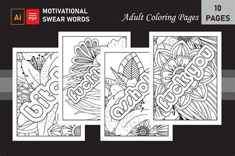 Printable Adult Swear Word Coloring Pages