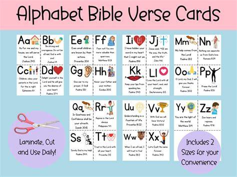 Printable Alphabet Bible Verses