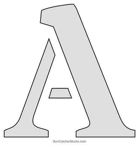 Printable Alphabet Letter Stencils