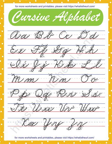 Printable Alphabet Letters In Cursive