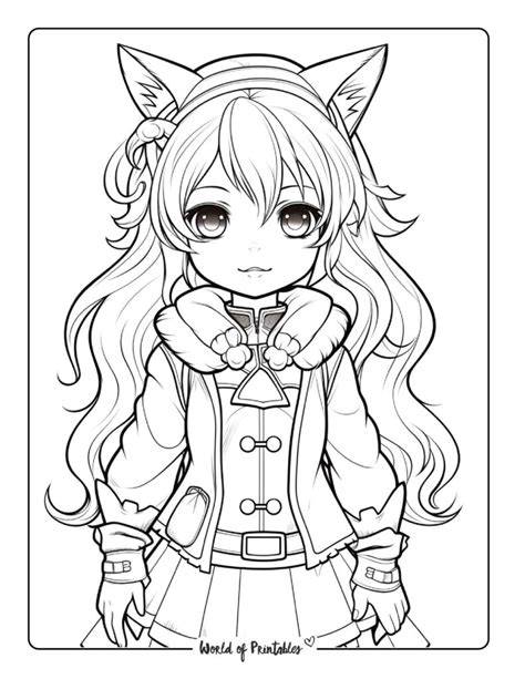 Printable Anime Coloring Sheets