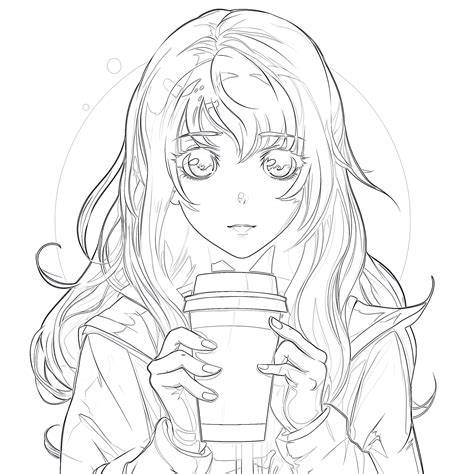 Printable Anime Colouring Pages