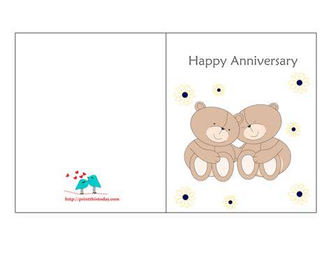 Printable Anniversary Cards Free
