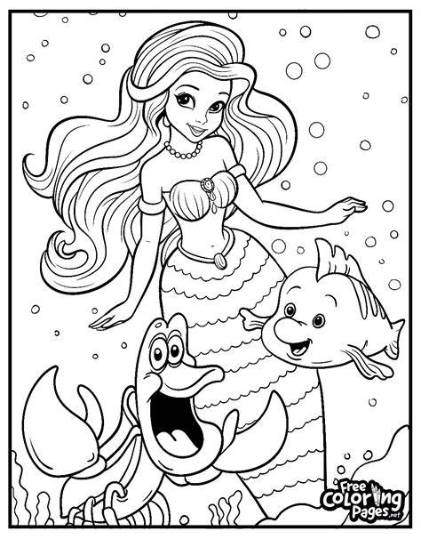 Printable Ariel Coloring Page