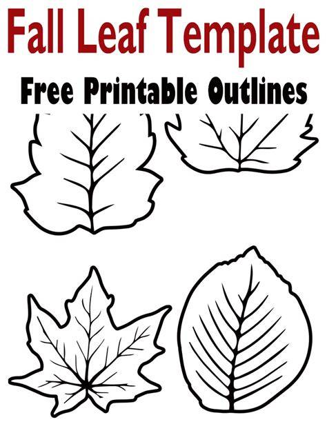 Printable Autumn Leaf Templates