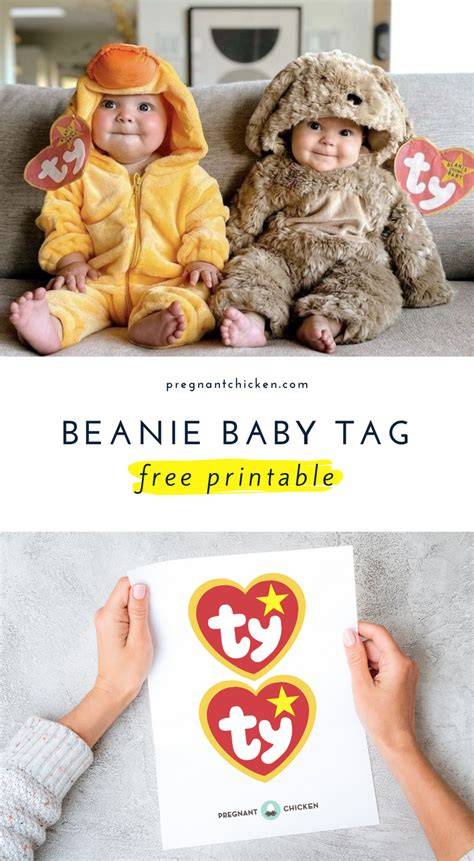 Printable Beanie Baby Tag
