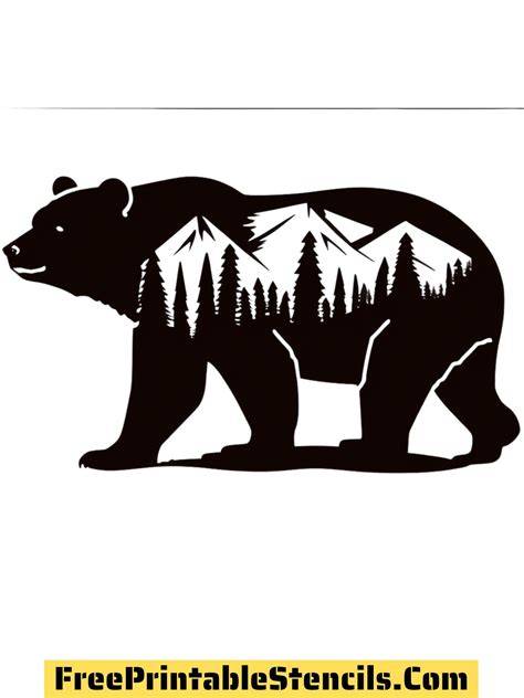 Printable Bear Stencil