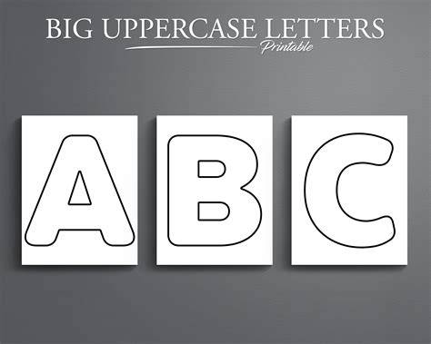 Printable Big Letters
