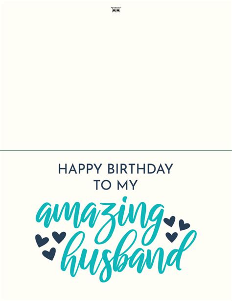 Printable Birthday Card For Husband