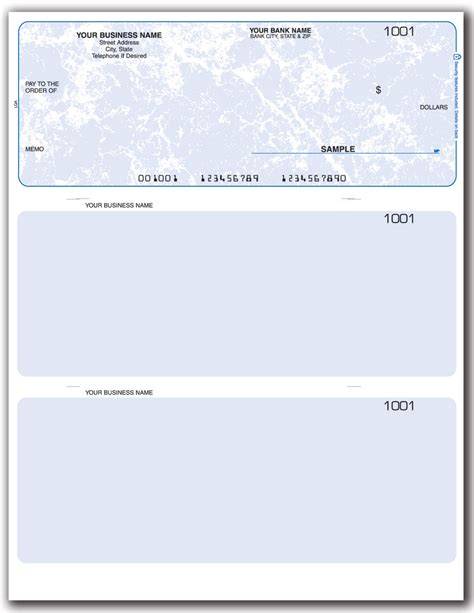 Printable Blank Business Check Template