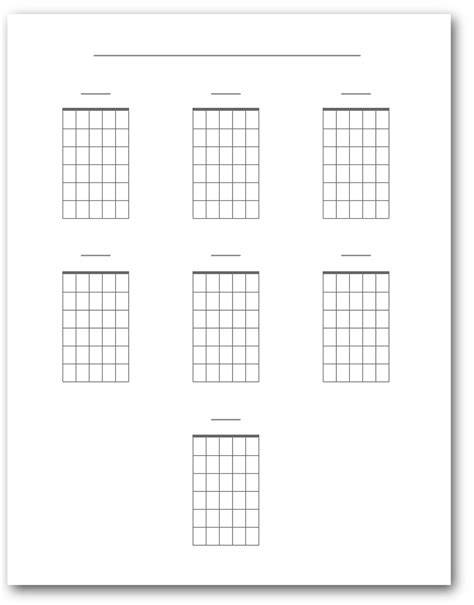 Printable Blank Guitar Chord Sheets
