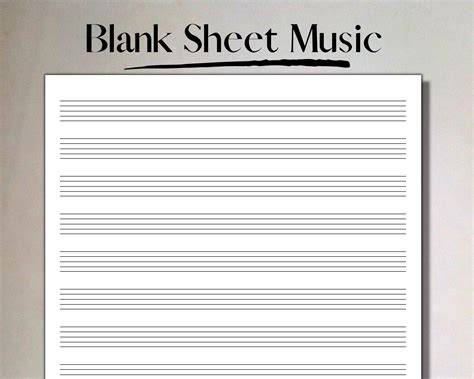 Printable Blank Manuscript Paper