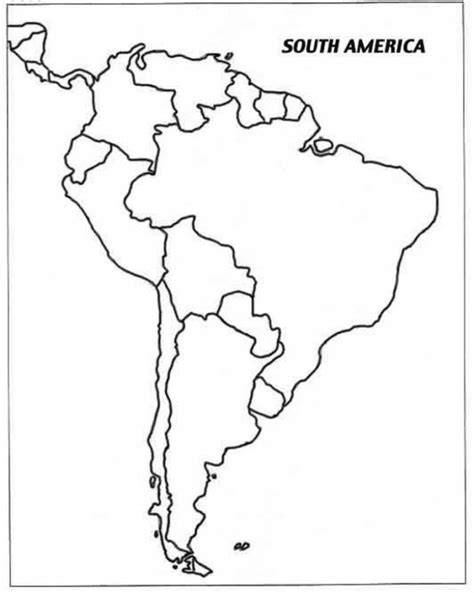 Printable Blank Maps Of South America