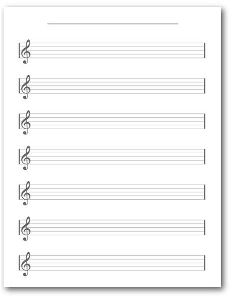 Printable Blank Staff Paper