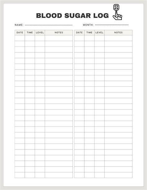 Printable Blood Sugar Chart Pdf