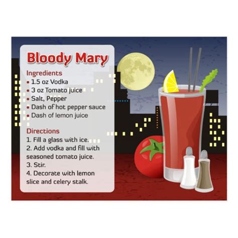 Printable Bloody Mary Recipe