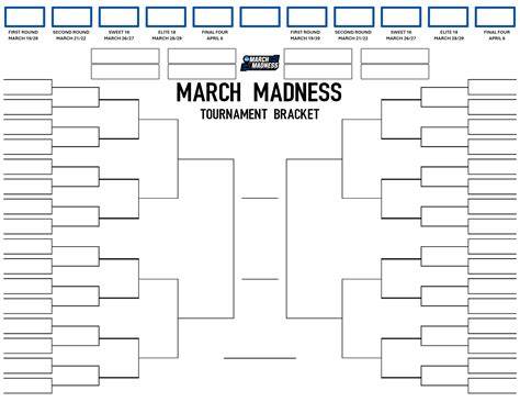 Printable Brackets For March Madness