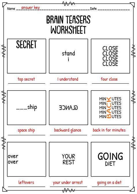 Printable Brain Teasers With Answers