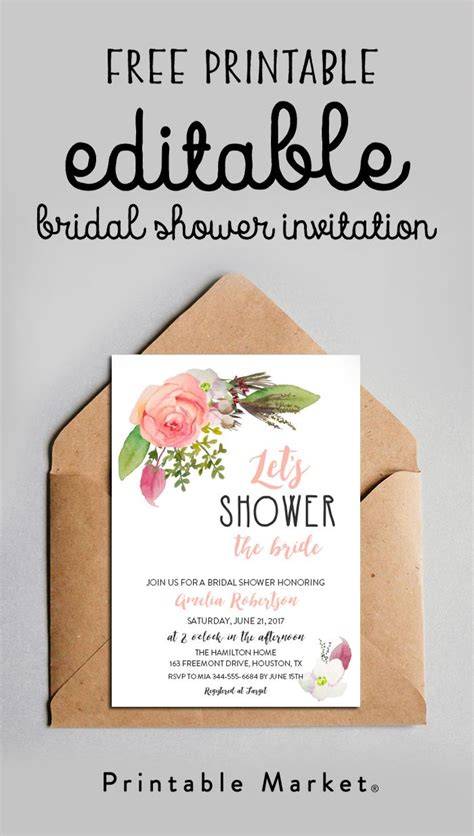 Printable Bridal Shower Invitations