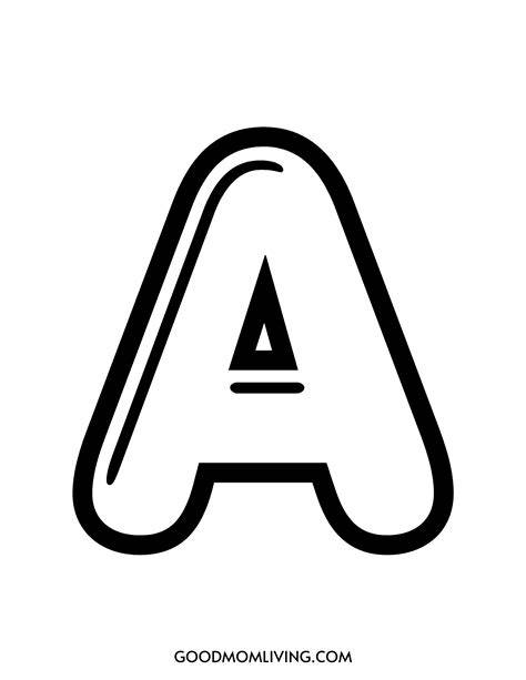 Printable Bubble Letter A