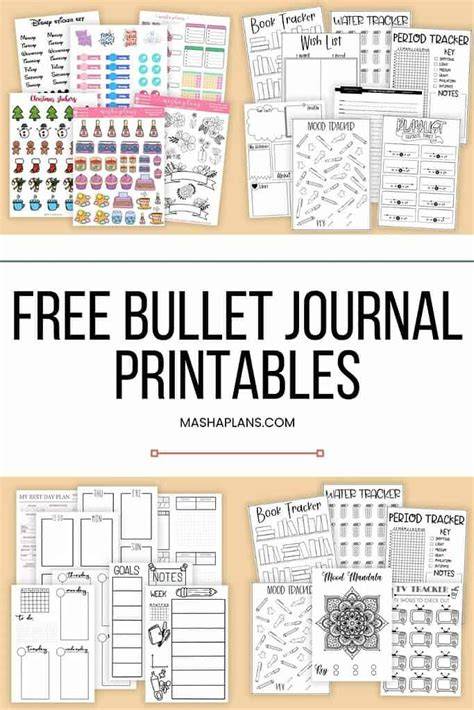 Printable Bullet Journal
