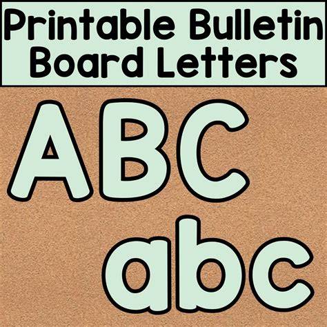 Printable Bulletin Board Letters