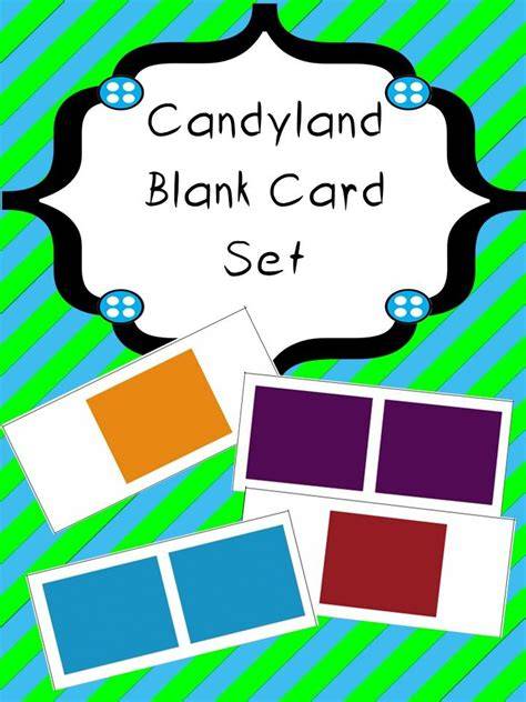 Printable Candyland Cards