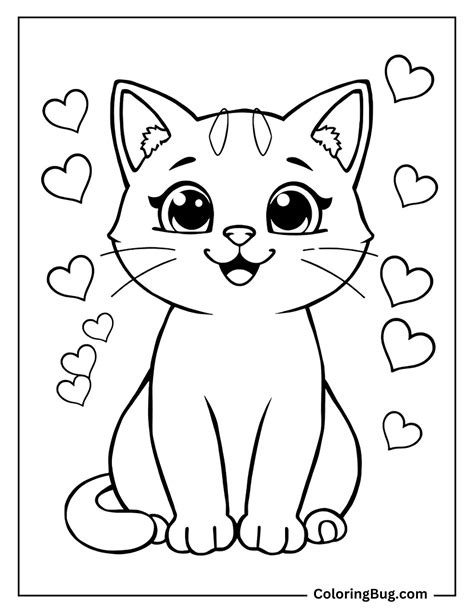 Printable Cat Coloring Pictures