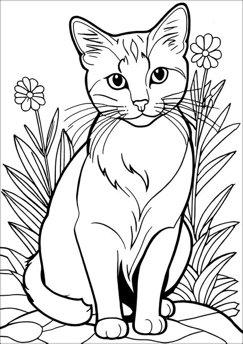 Printable Cat Colouring Pages