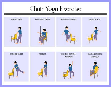 Printable Chair Yoga Exercises For Seniors
