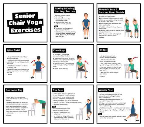 Printable Chair Yoga For Seniors