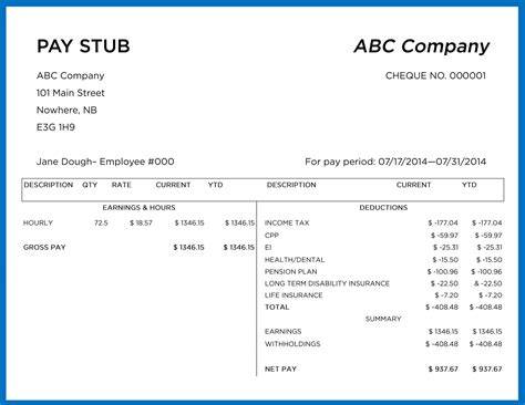 Printable Check Stubs Free