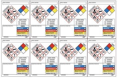 Printable Chemical Labels