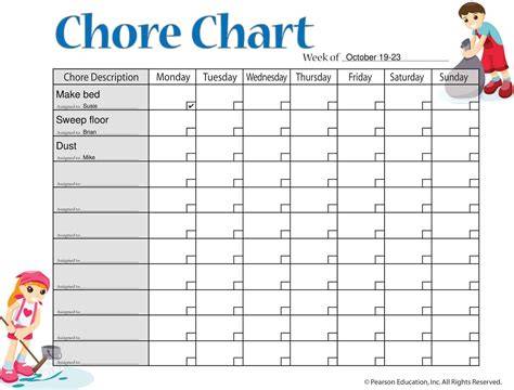 Printable Chore Chart