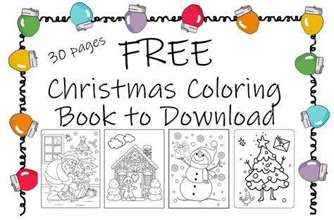 Printable Christmas Coloring Book