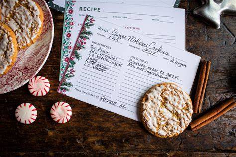 Printable Christmas Recipe Cards