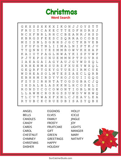 Printable Christmas Word Puzzles
