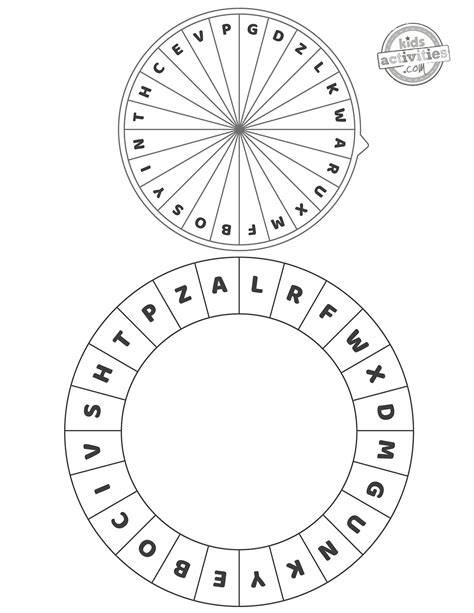 Printable Cipher Wheel