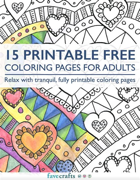 Printable Coloring Book Pages For Adults