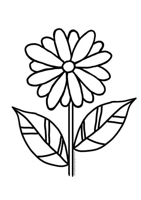 Printable Coloring Flower Pages