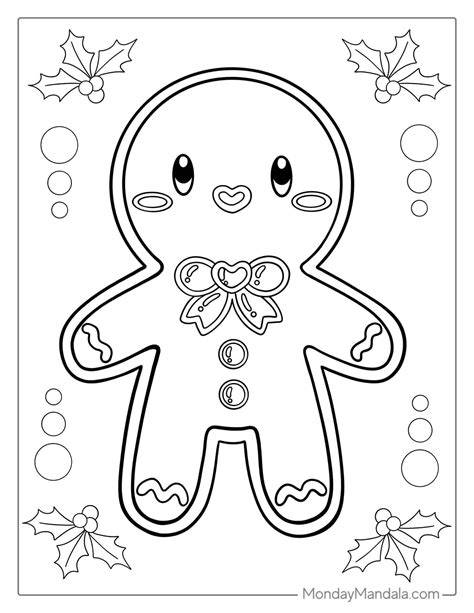 Printable Coloring Gingerbread Man