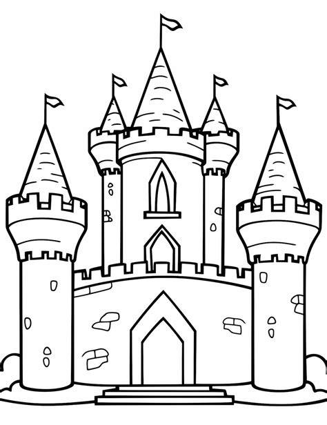 Printable Coloring Pages Castles