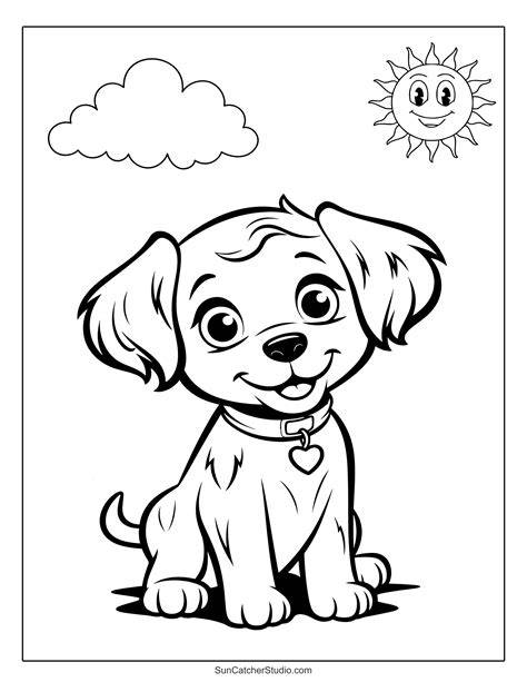 Printable Coloring Pages Dogs