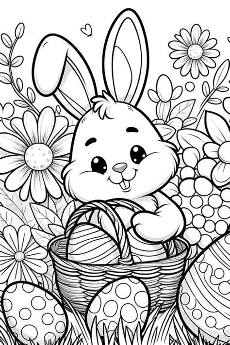 Printable Coloring Pages Easter Bunny